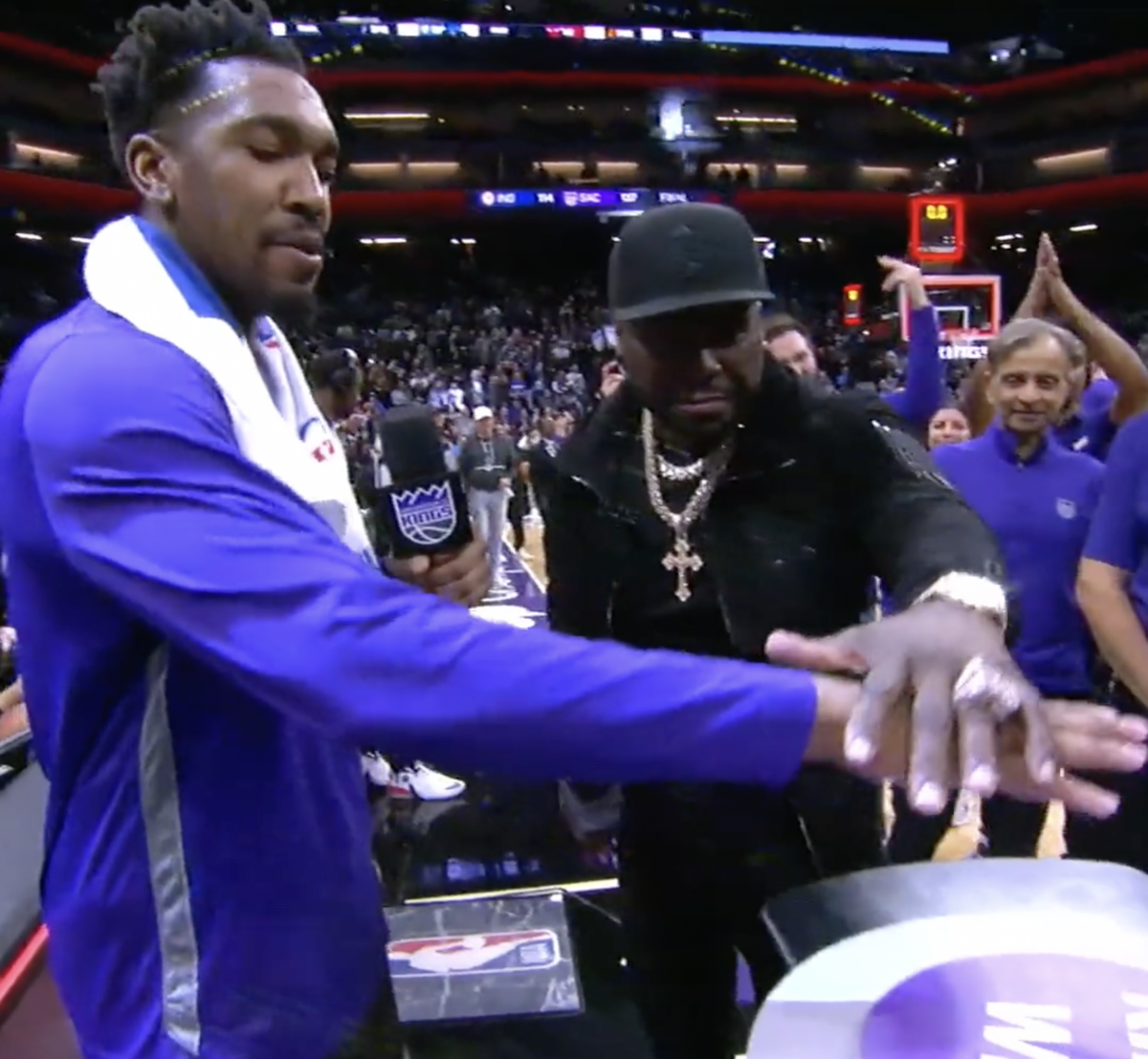 50 Cent lit the beam for the Kings, who are the NBA’s most delightful surprise so far this season