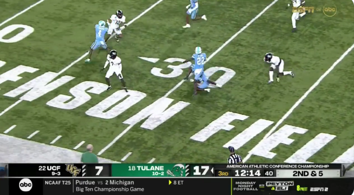 Tulane RB Tyjae Spears hurdled his own teammate, escaped so many tackles on ridiculous 60-yard TD