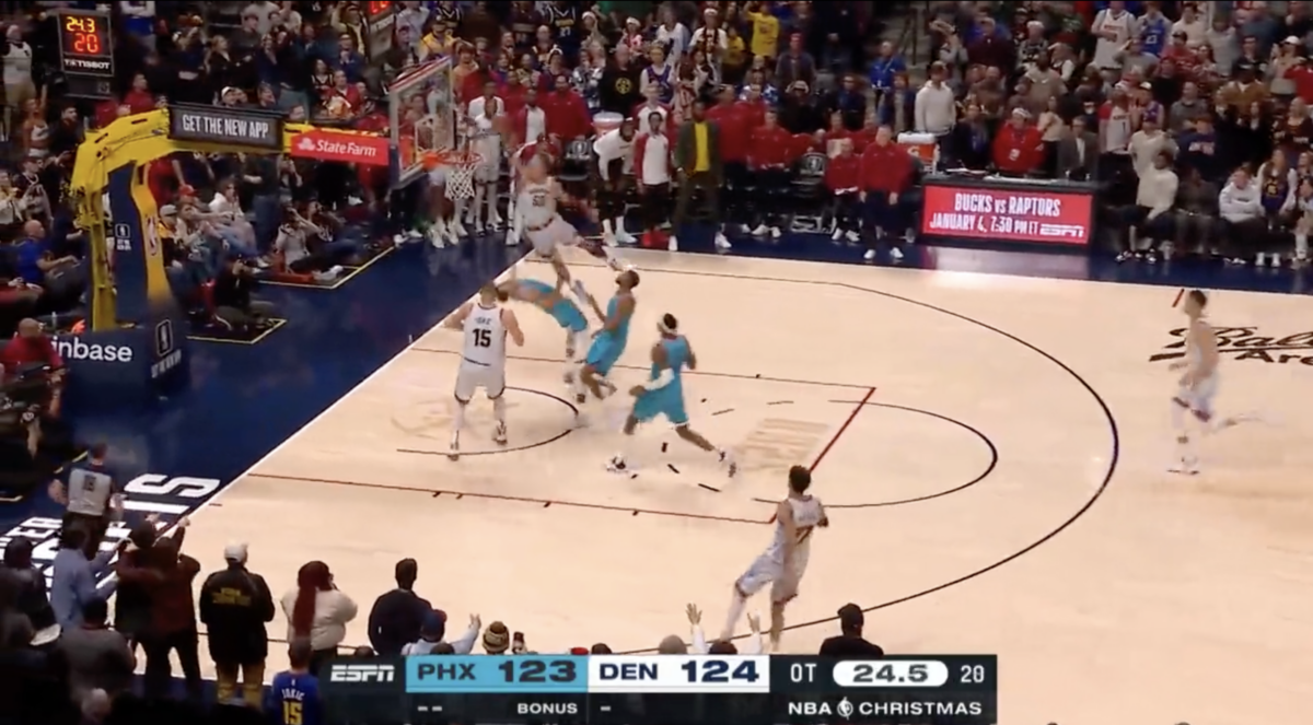 Aaron Gordon had the best dunk of the season during an overtime win on Christmas for the Nuggets