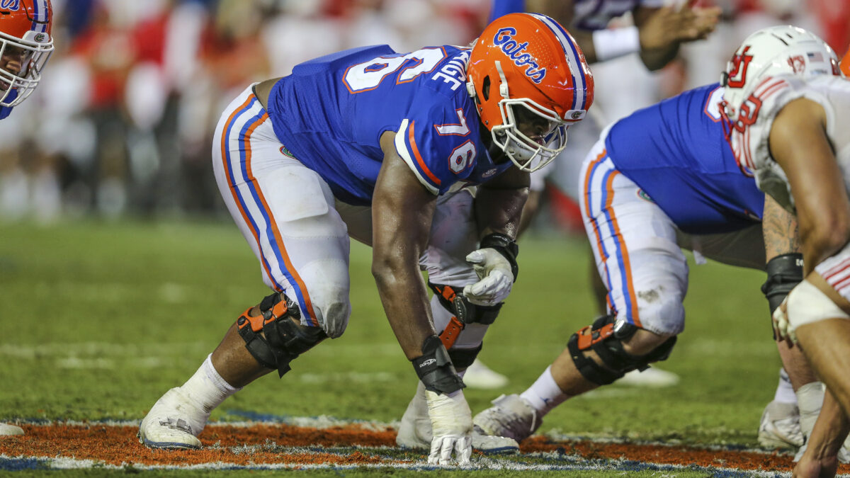 Florida offensive lineman named to Senior Bowl ahead of 2023 NFL draft
