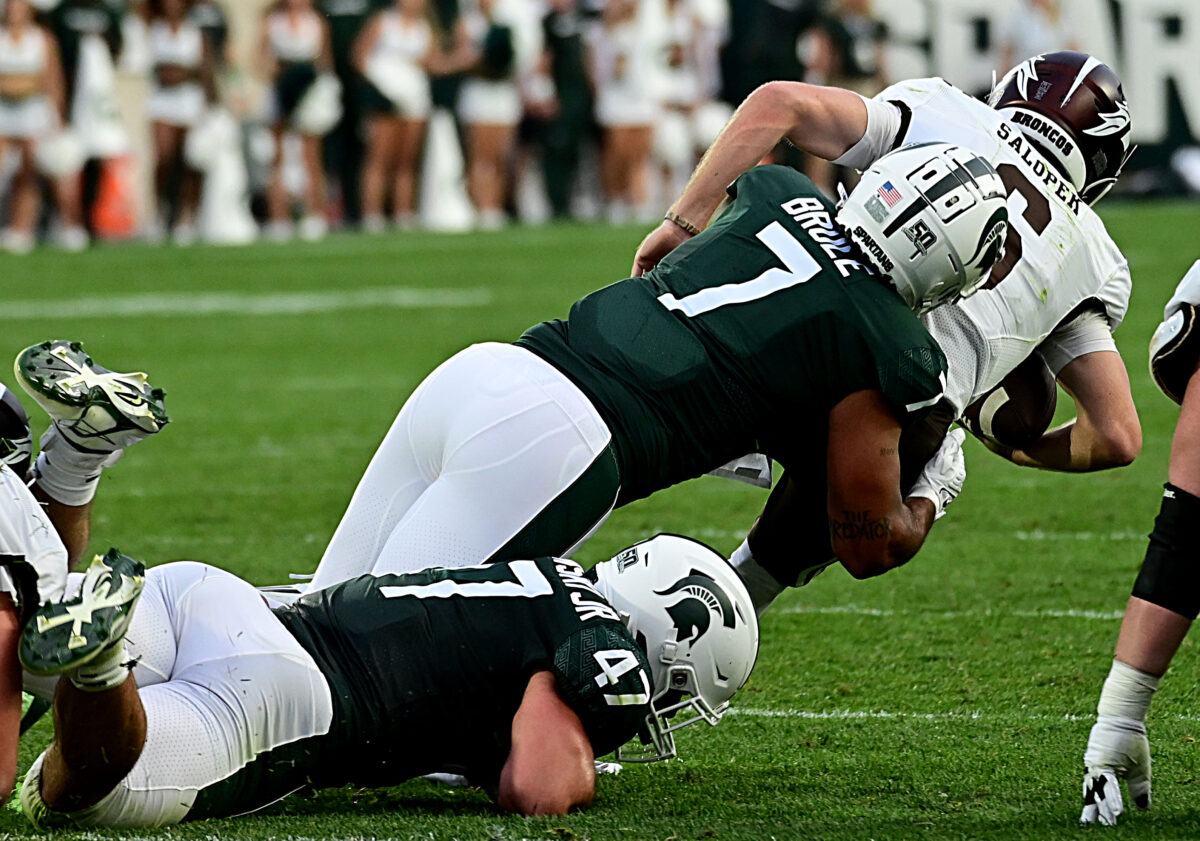Michigan State football LB Aaron Brule returning for another season