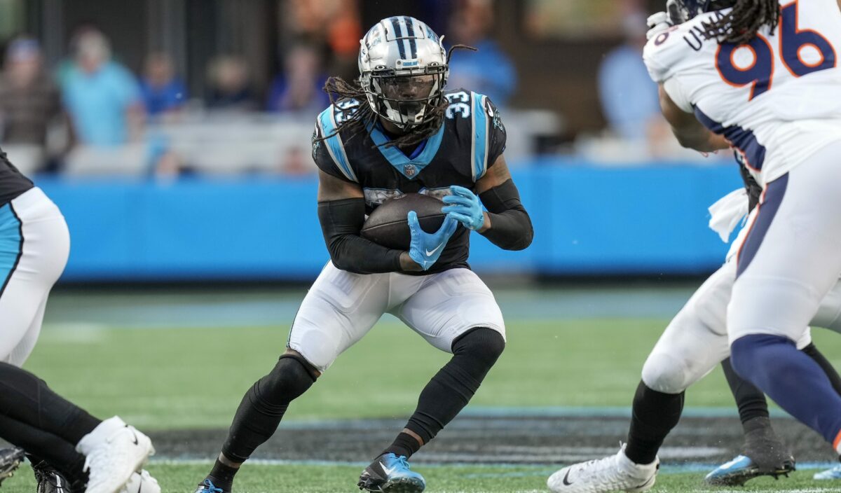 Panthers sit D’Onta Foreman, Cory Littleton for Wednesday’s practice