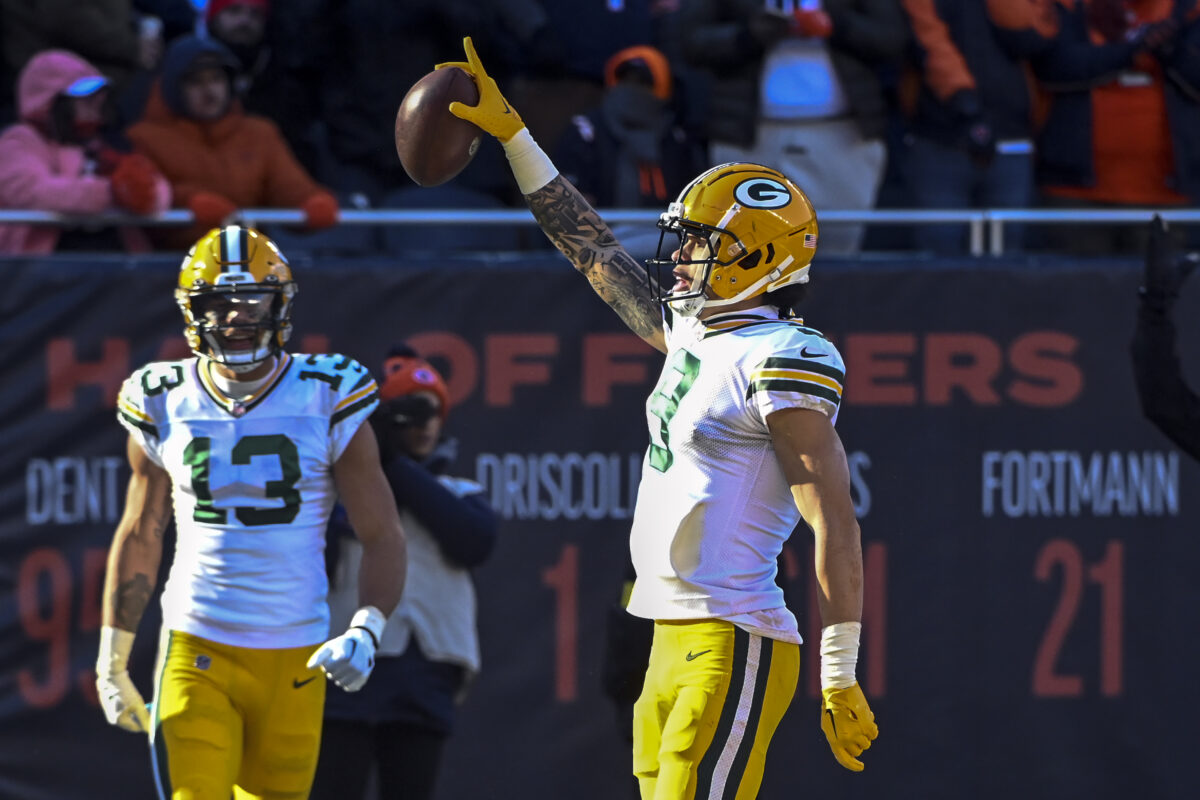 Packers WR Christian Watson joins exclusive group of touchdown-scoring rookies