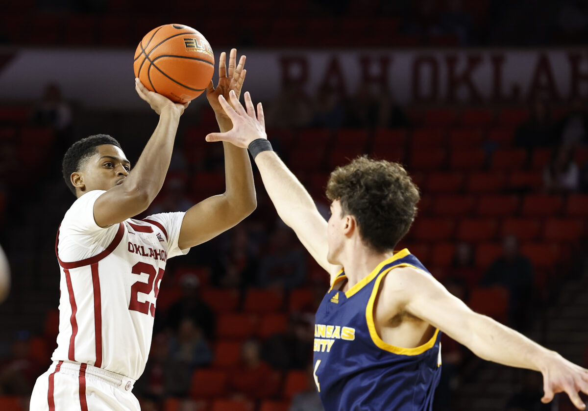 Sooners Grant Sherfield named Big 12 Newcomer of the Week