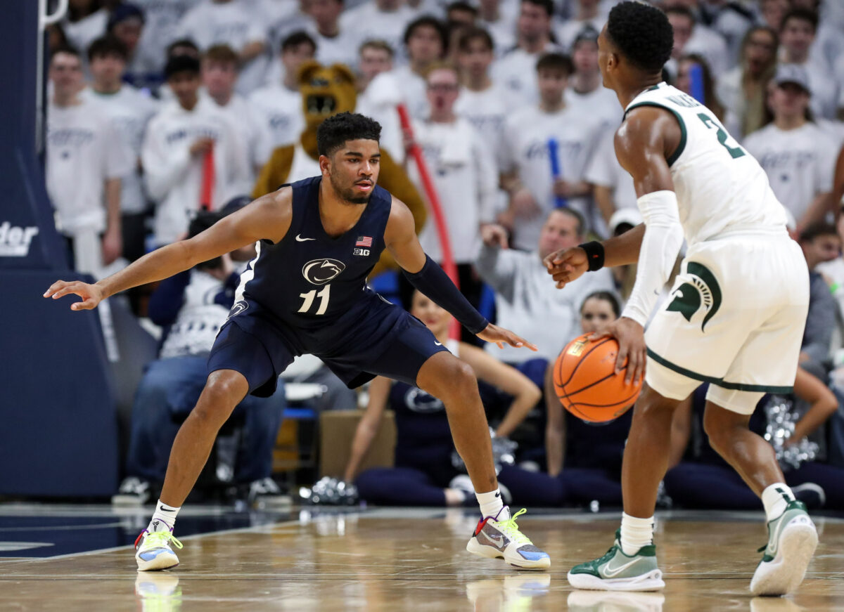 Michigan State goes on the road, downs Penn State, 67-58
