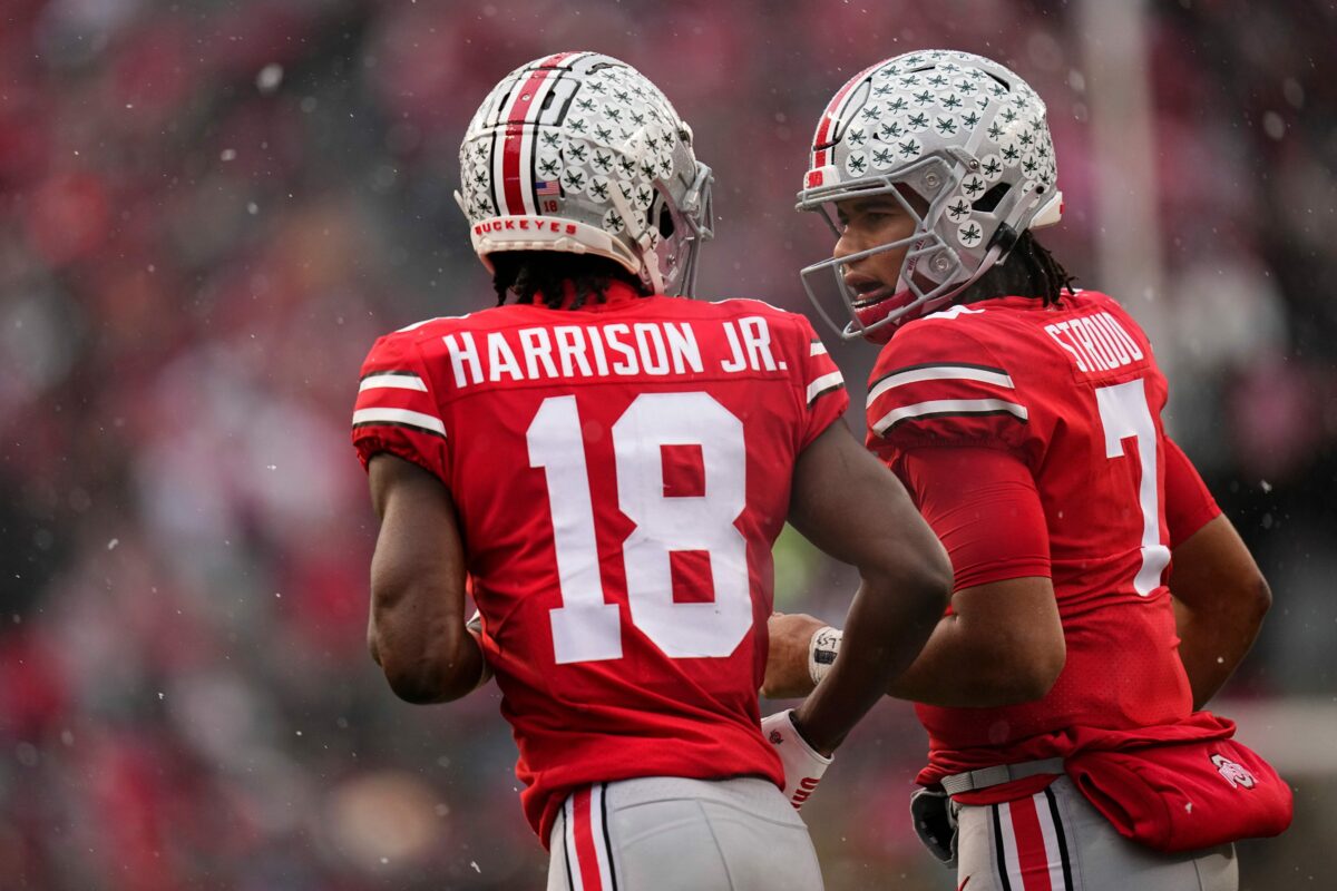 Watch: Ohio State takes early lead as Stroud find Harrison in the end zone