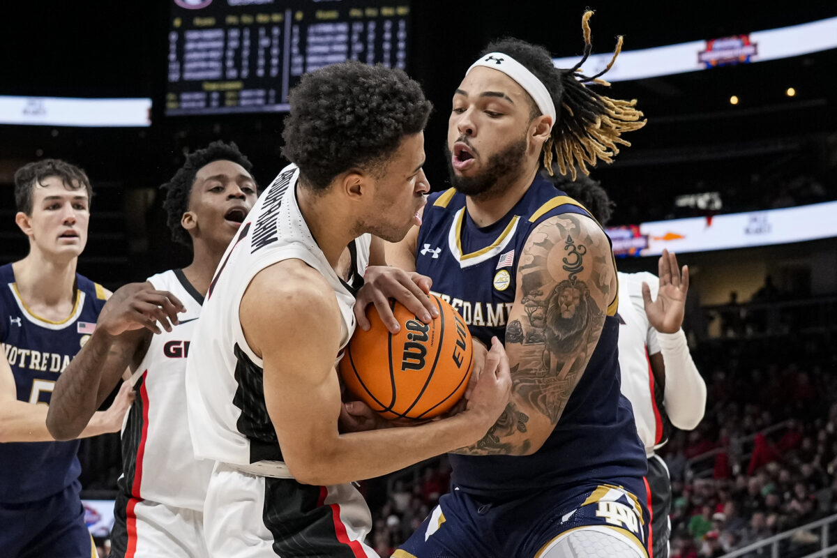 Notre Dame’s lack of post presence exploited in loss to Georgia