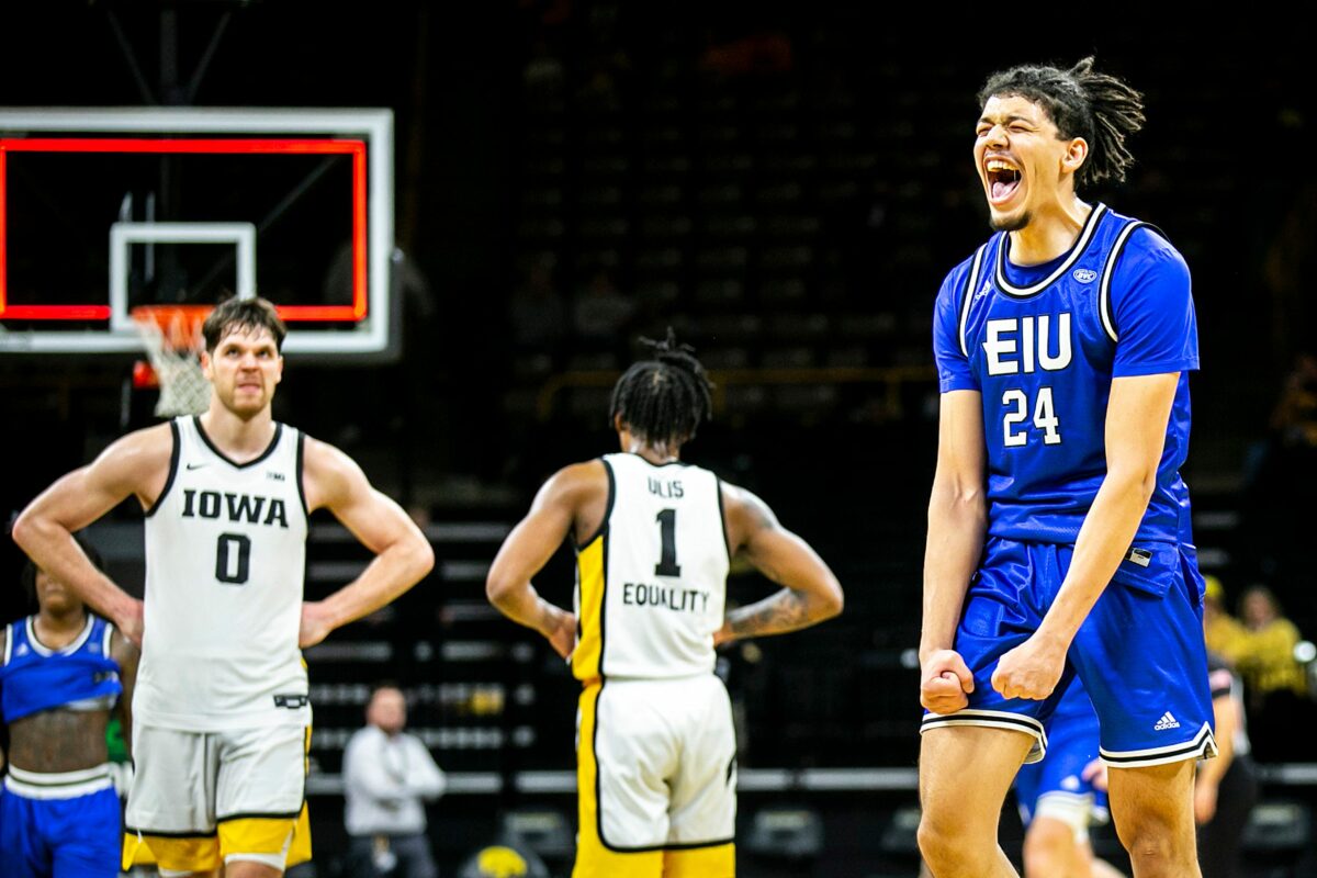 Eastern Illinois stuns Iowa as 32-point underdogs in one of the biggest upsets in college basketball history