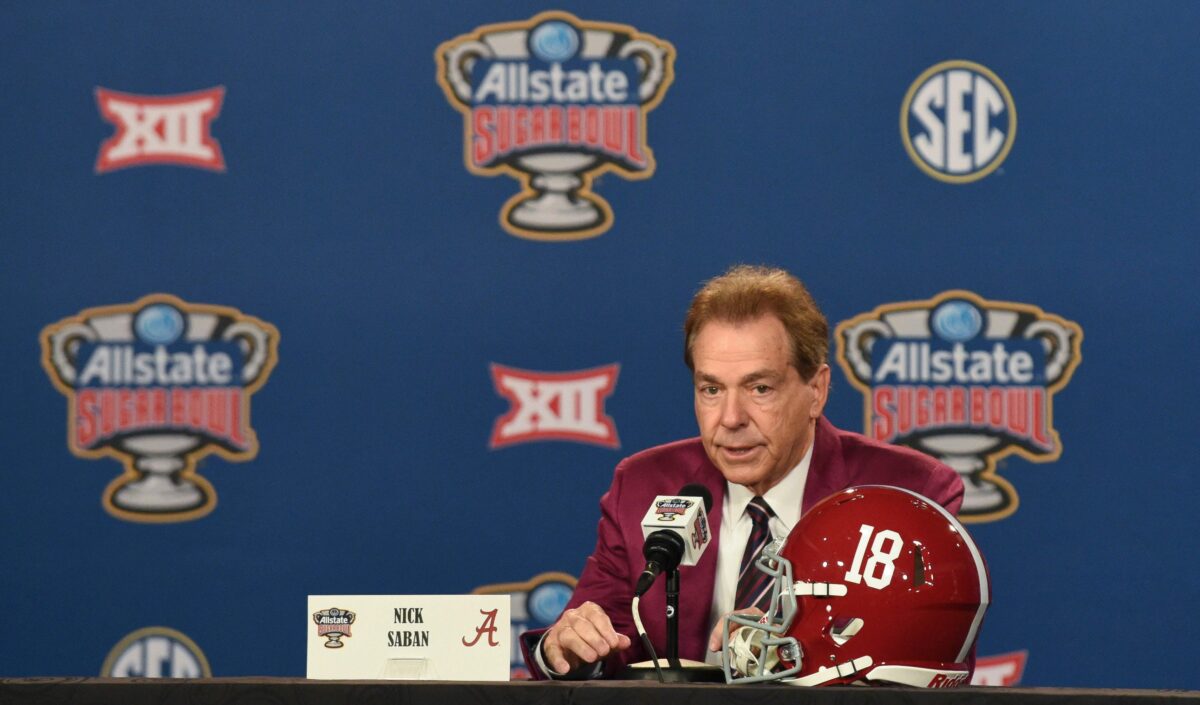 Everything Nick Saban said in his final press conference ahead of Sugar Bowl