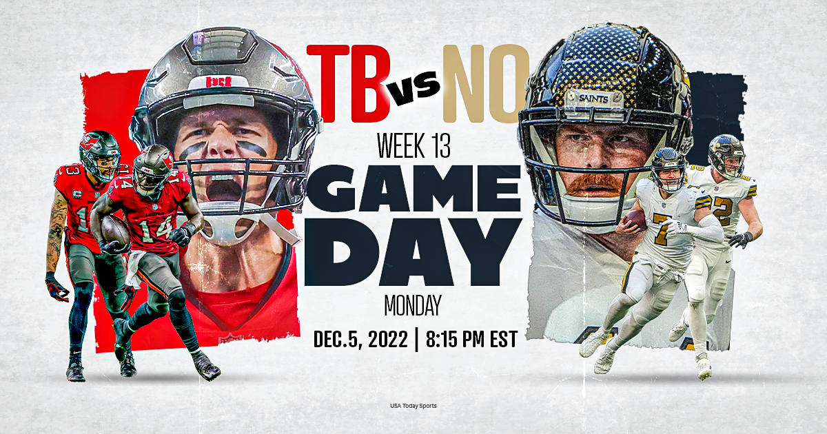 New Orleans Saints vs. Tampa Bay Buccaneers, live stream, TV channel, time, odds how to watch MNF