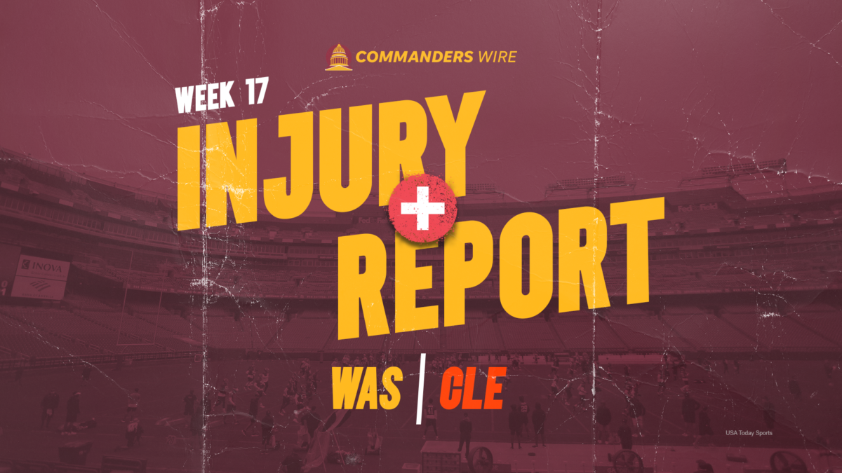 Final injury report for Commanders vs. Browns, Week 17
