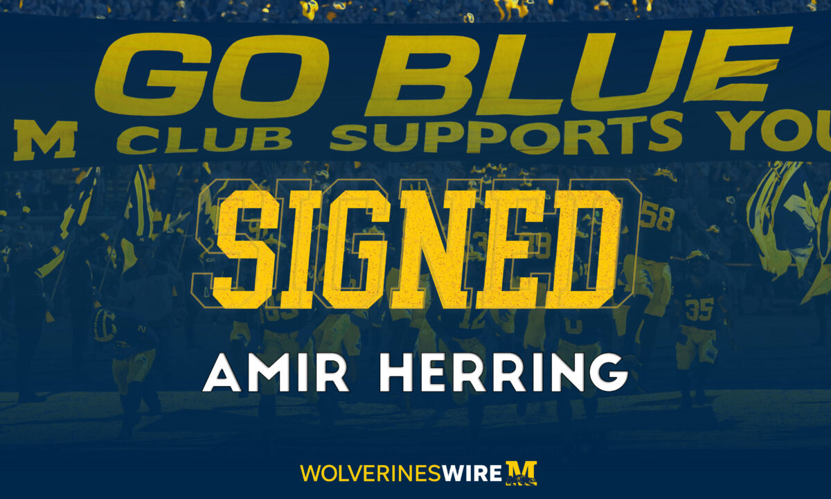 Early Signing Day: Amir Herring signs with Michigan football