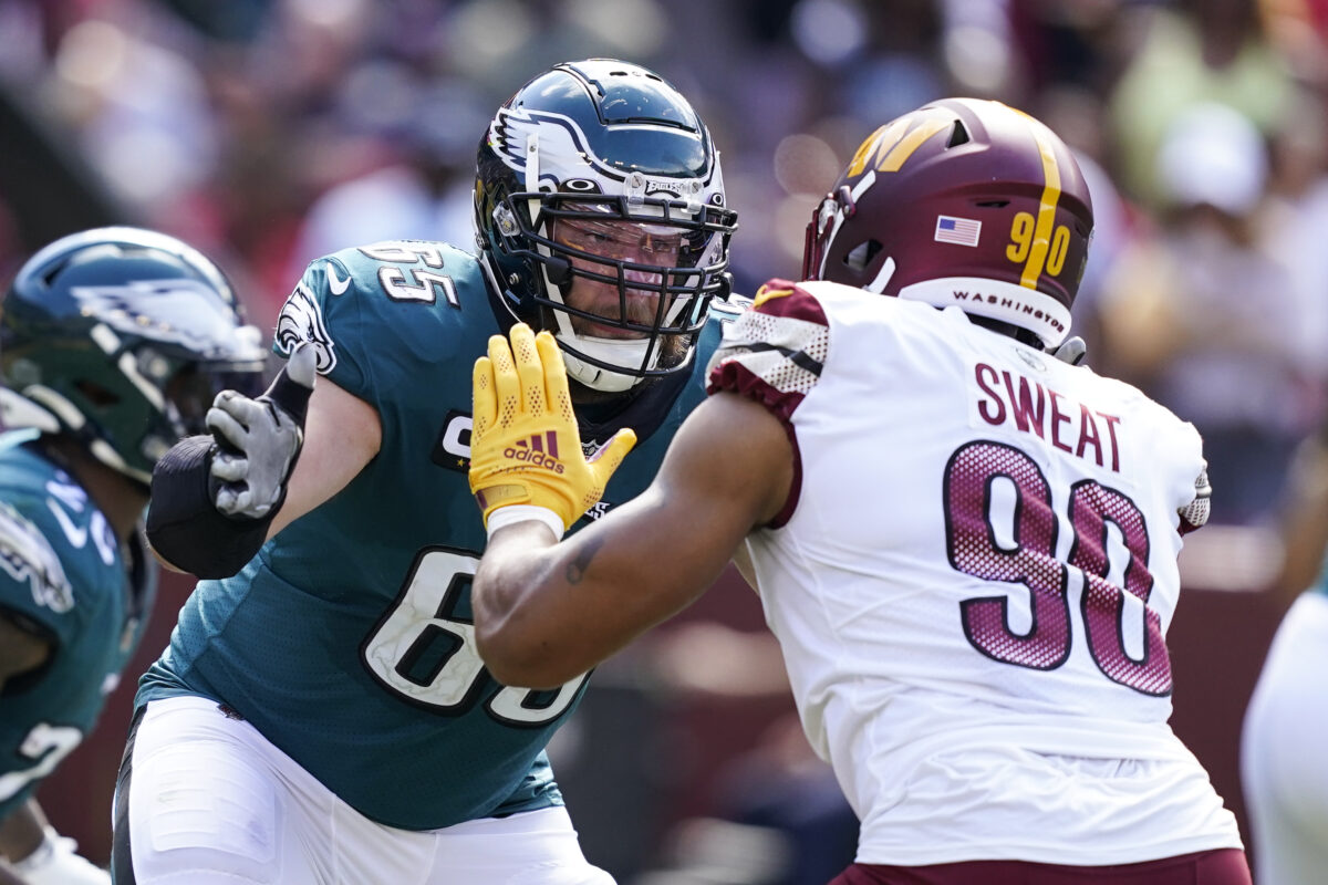 Eagles’ RT Lane Johnson will delay surgery on torn adductor to play in the postseason