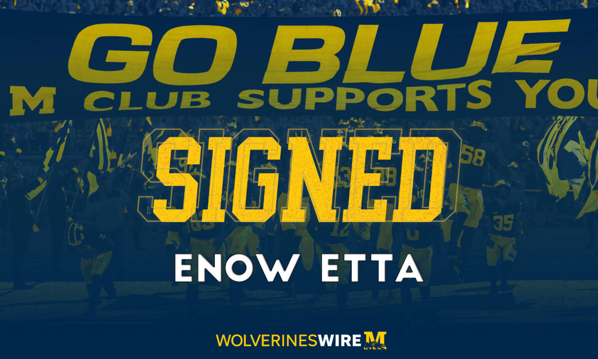 Early Signing Day: Enow Etta signs with Michigan football
