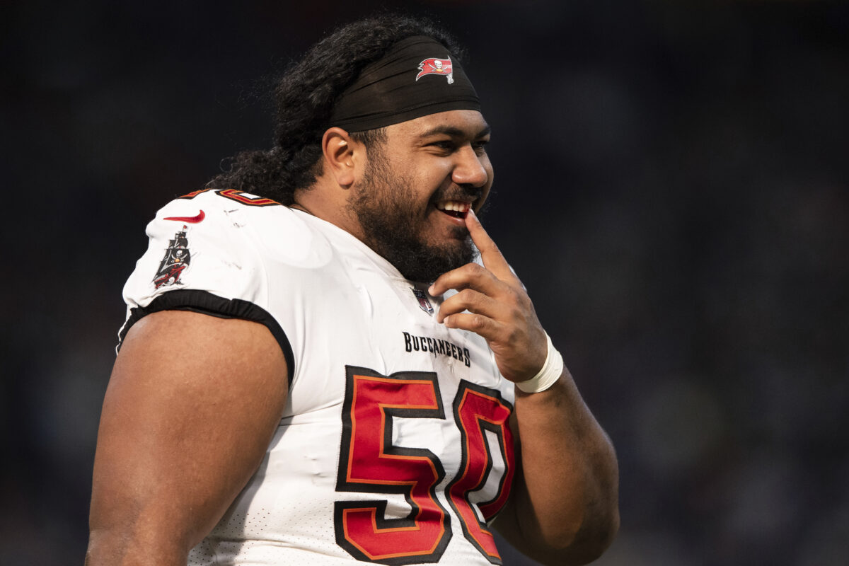 Bucs DL Vita Vea (calf) doubtful to return vs. 49ers