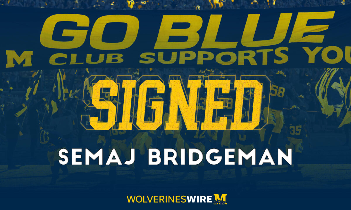 Early Signing Day: Semaj Bridgeman signs with Michigan football