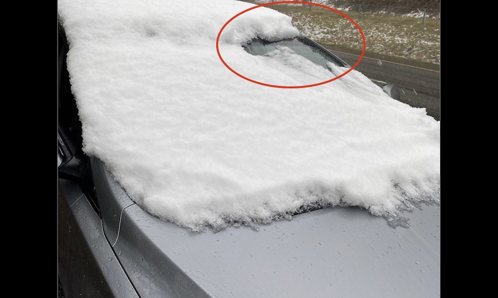 Motorist fined for driving vehicle ‘completely covered in snow’