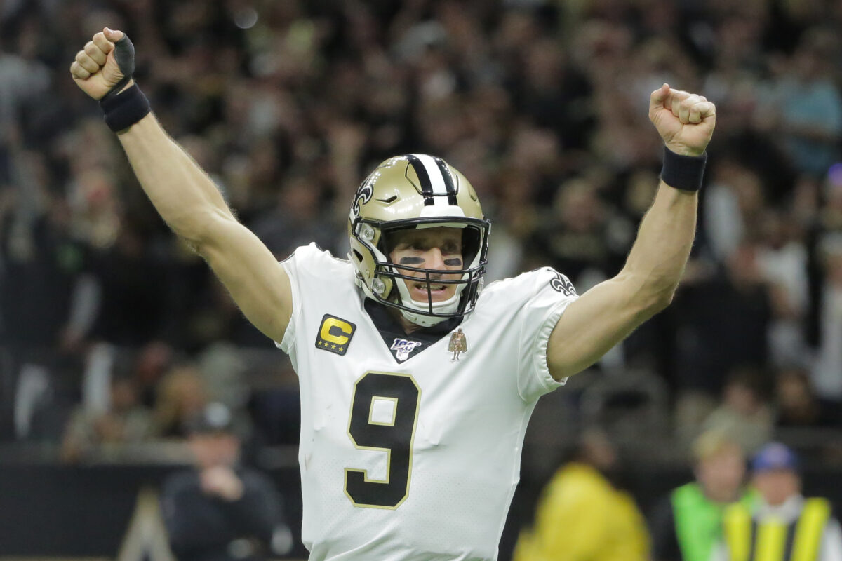 Drew Brees jokes ‘The lightning must’ve thought I was wearing a Falcons jersey’