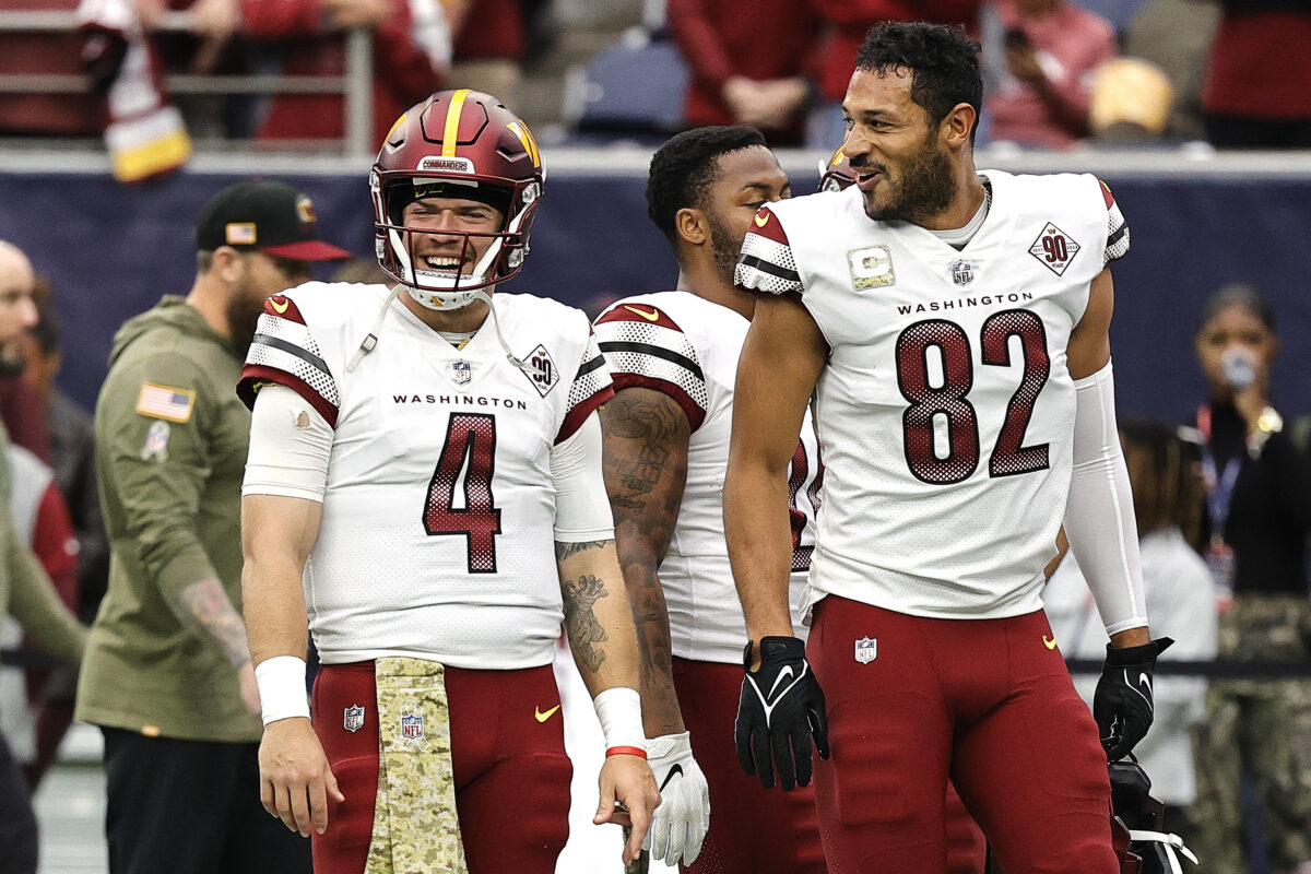 Commanders TE Logan Thomas makes it clear he wants Taylor Heinicke back in 2023