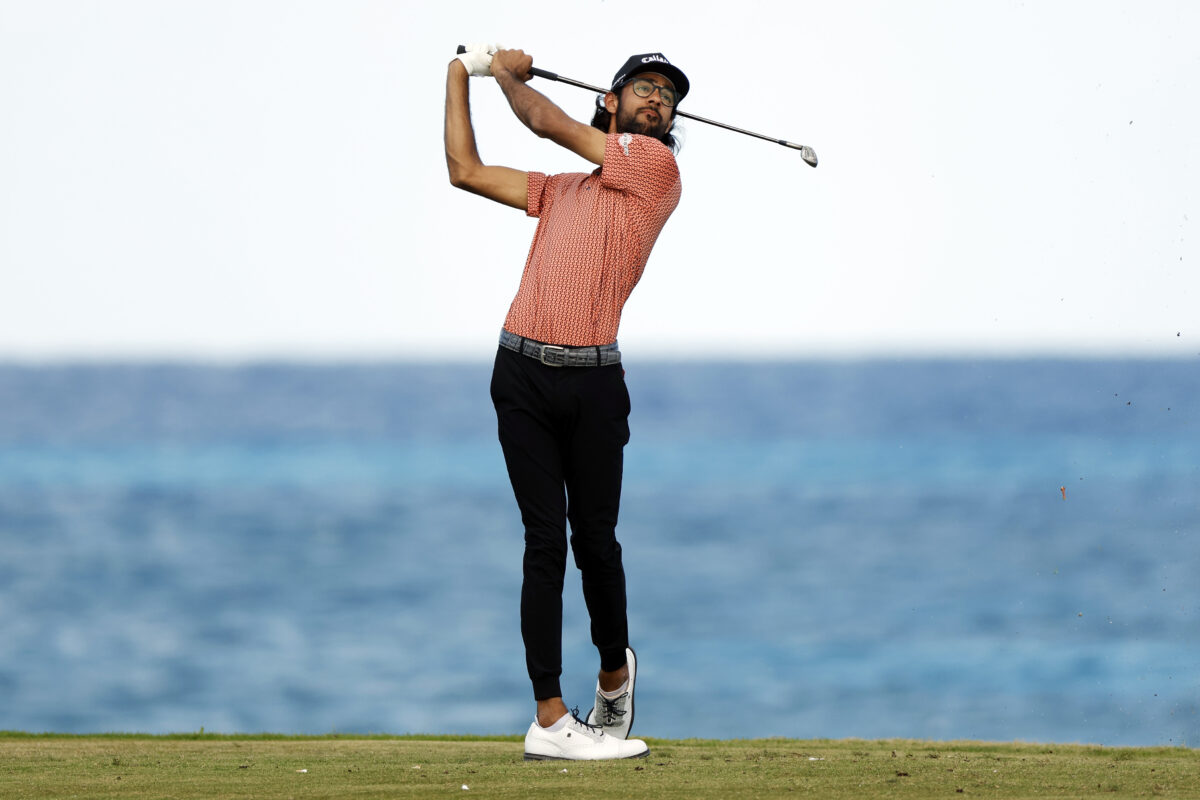 Akshay Bhatia tied for lead after two days at Korn Ferry Tour’s Bahamas Great Exuma Classic at Sandals Emerald Bay