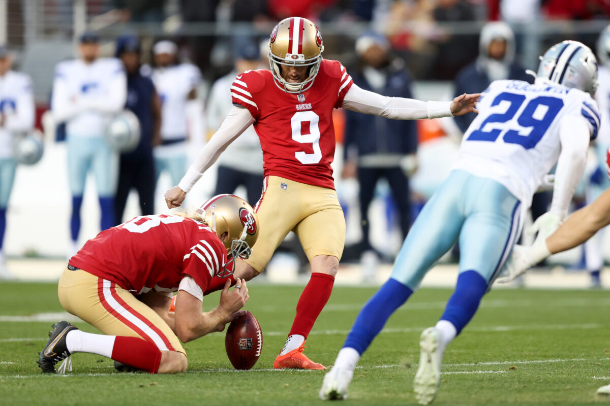 Robbie Gould helps 49ers reach NFC title game by remaining perfect