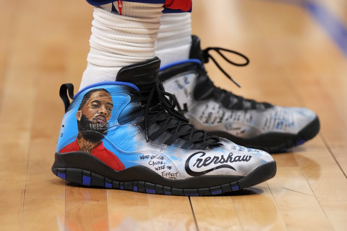 PHOTOS: Montrezl Harrell’s Nipsey Hussle shoes and other NBA sneakers of the week