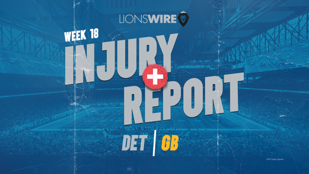 Lions final injury report for Week 18: Okudah, Ragnow among 5 Detroit players questionable