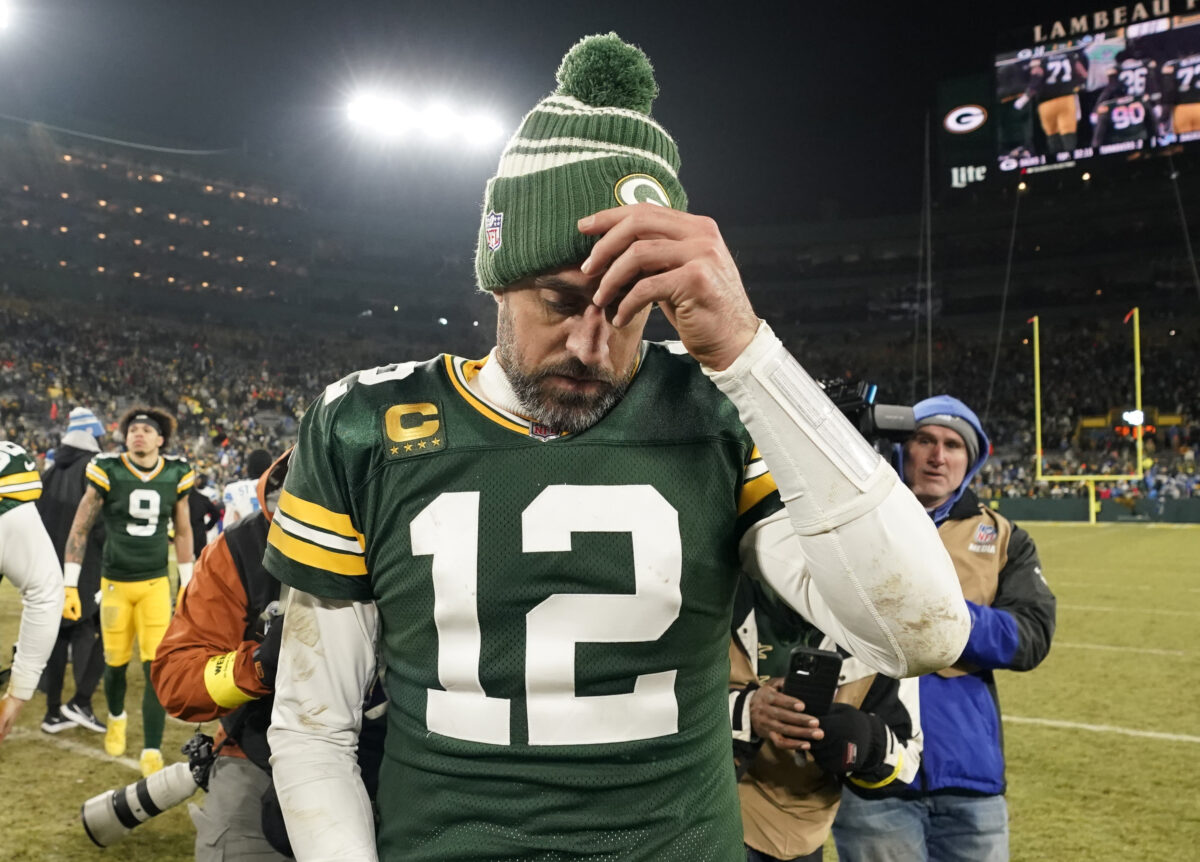 The Lions absolutely crushed Aaron Rodgers with a hilarious mashup video after their win