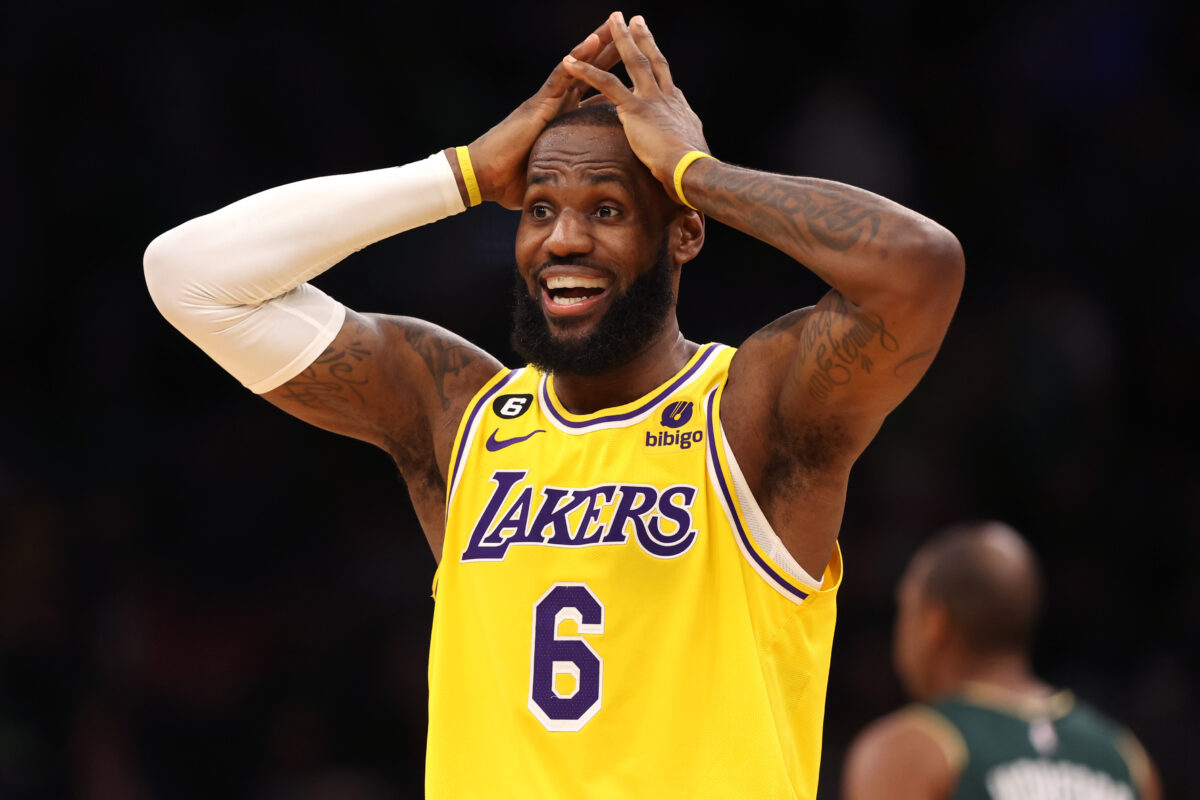 NBA fans dunked on ‘sleepless nights’ statement from refs after missed foul on LeBron James against Celtics