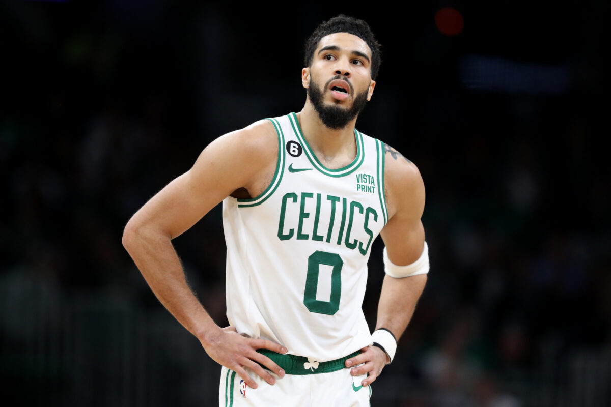 A first look at Jayson Tatum’s reported signature shoe leaked online and the internet completely roasted it