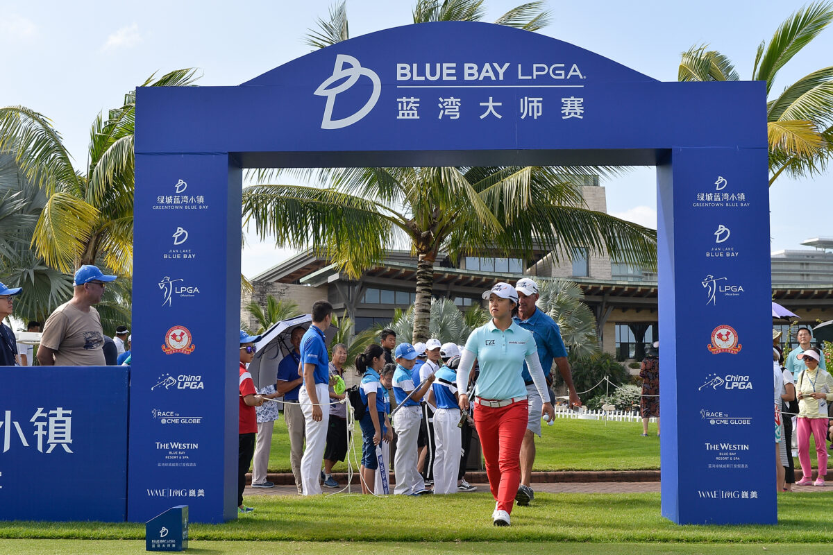 Blue Bay LPGA event in China canceled due to ongoing pandemic matters