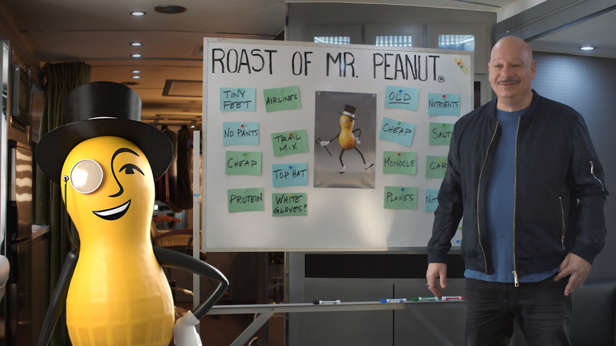 Comedian Jeff Ross preps for the roasting of Mr. Peanut in first Super Bowl teaser from Planters