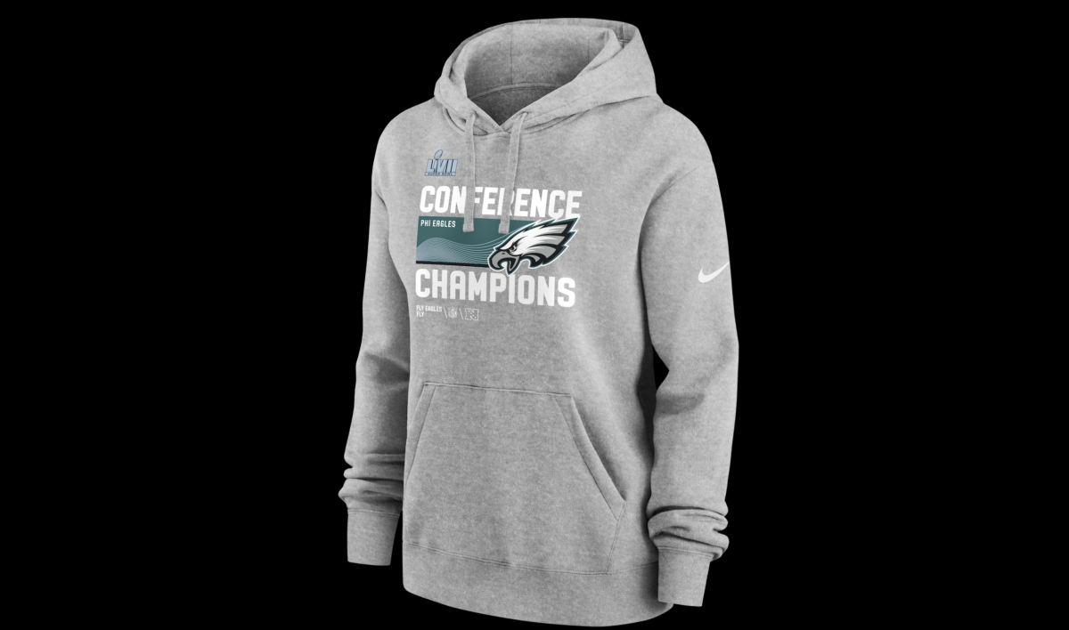 Philadelphia Eagles Conference Champs gear, get your hats, shirts, and hoodies to celebrate the Birds going to the Super Bowl