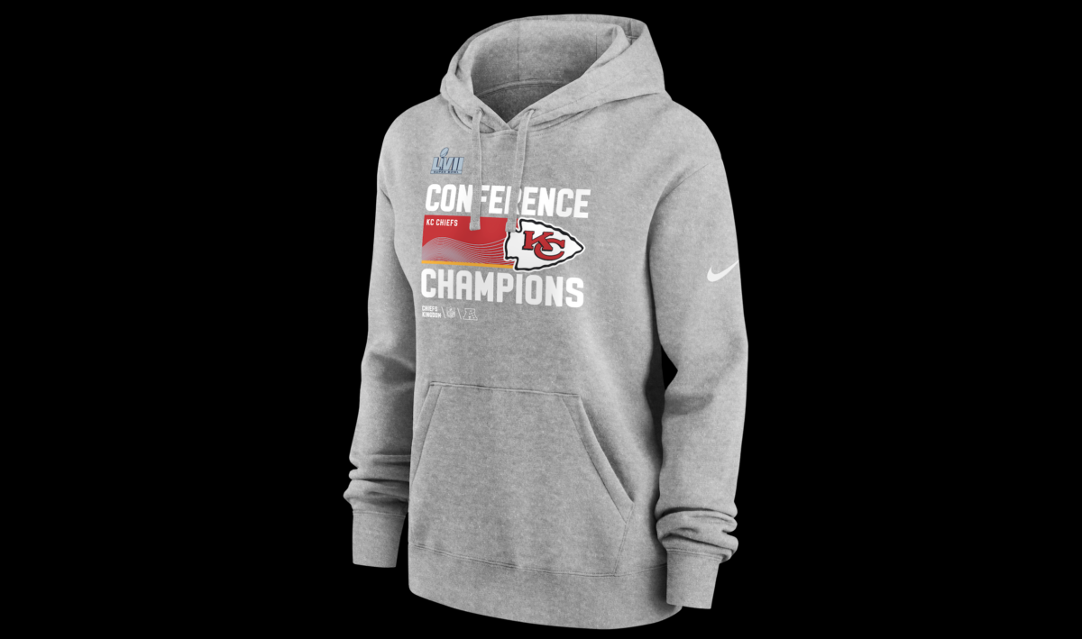 Kansas City Chiefs Conference Champs gear, get your hats, shirts, and hoodies to celebrate the Chiefs going back to the Super Bowl