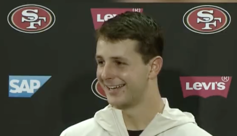 49ers’ Brock Purdy had priceless reaction to learning LeBron James loved his playoff debut