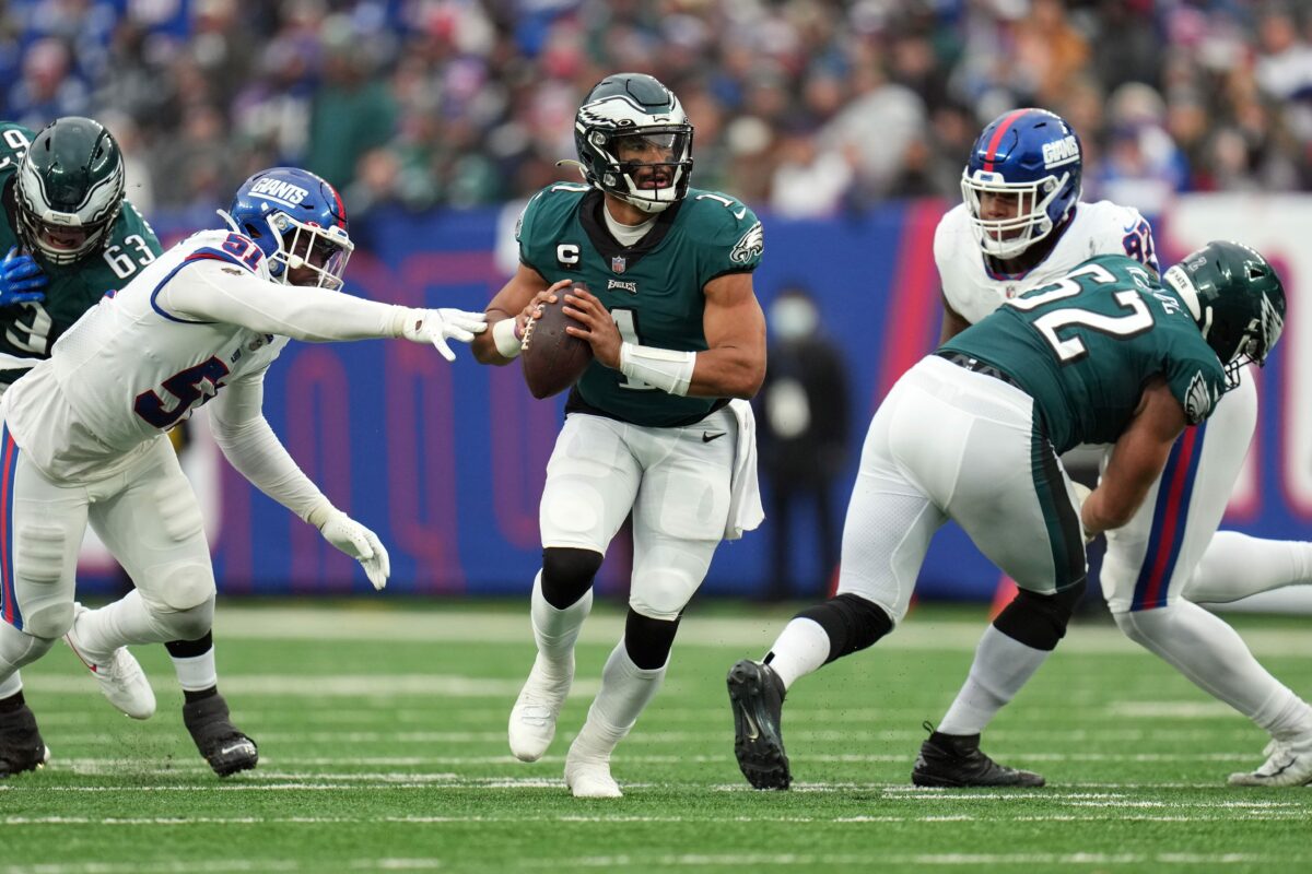 Eagles announce uniform combination for divisional round matchup vs. Giants