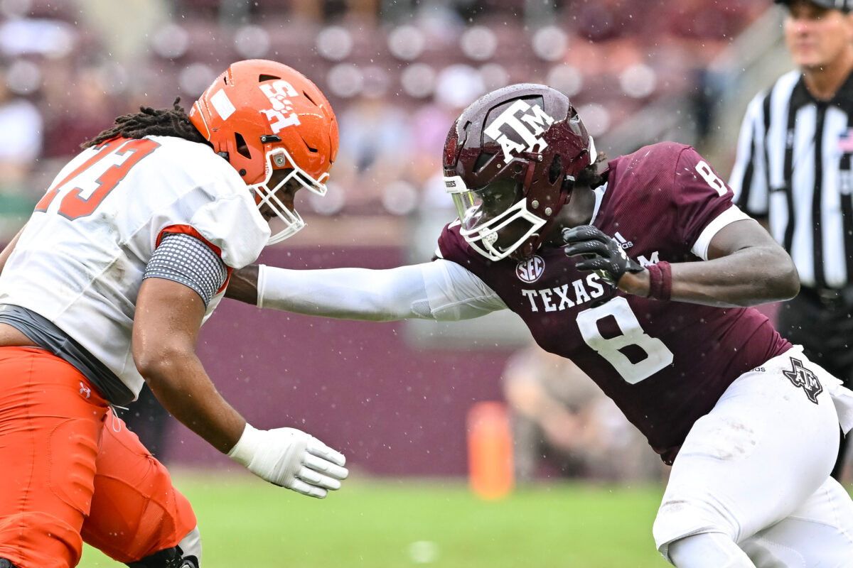 Former Texas A&M DL Anthony Lucas could be target for Ducks in transfer portal