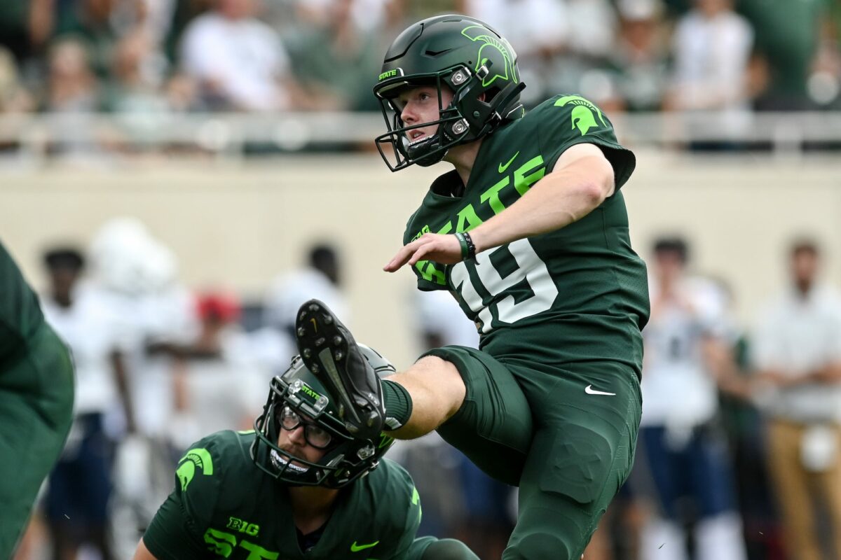 Former Michigan State football kicker Jack Stone transferring to Baylor