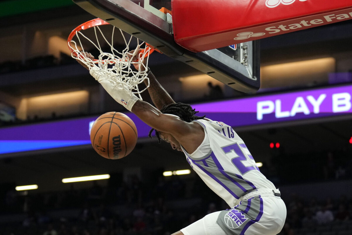 Kings give Keon Ellis the game ball after scoring his first NBA points