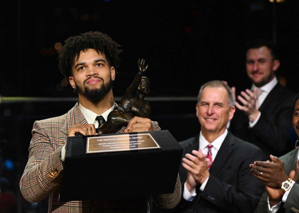 Charles White watched Caleb Williams join him as a USC Heisman Trophy winner