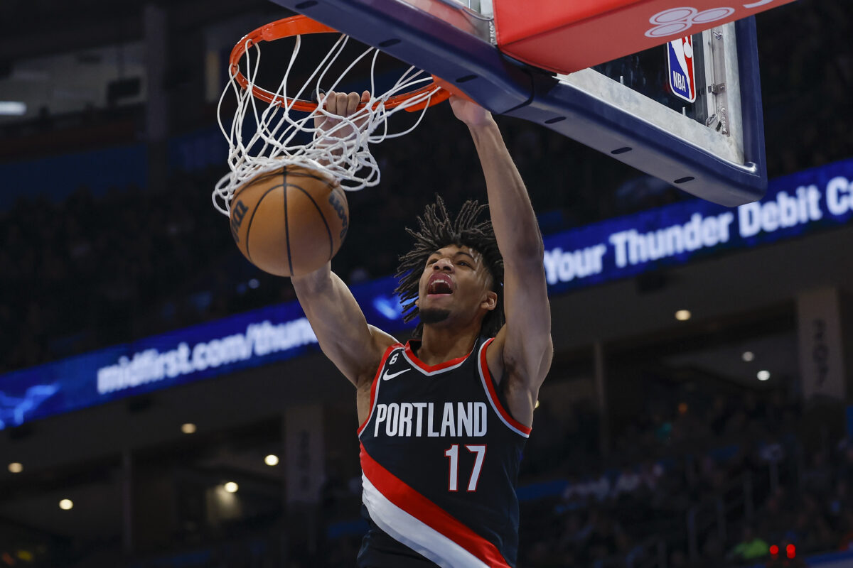 Trail Blazers high-flyer Shaedon Sharpe to participate in Slam Dunk Contest
