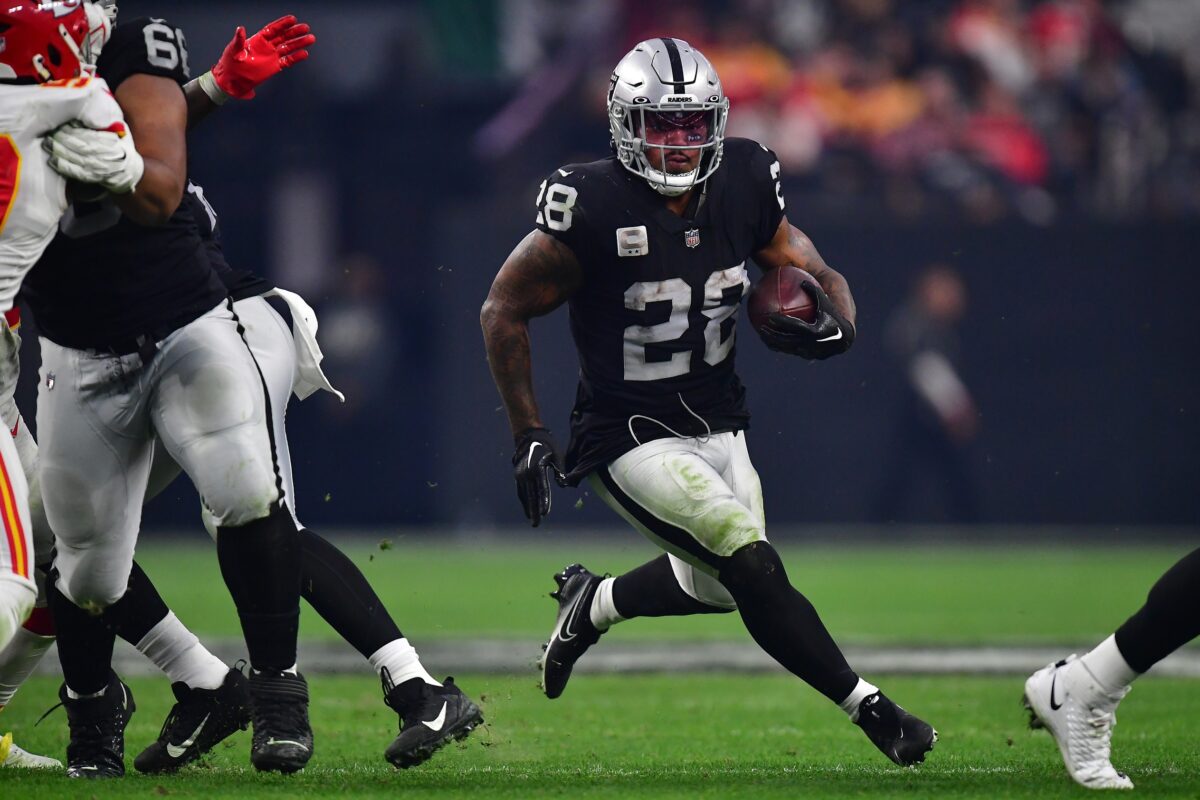Raiders RB Josh Jacobs adds some cushion to his lead for NFL rushing title
