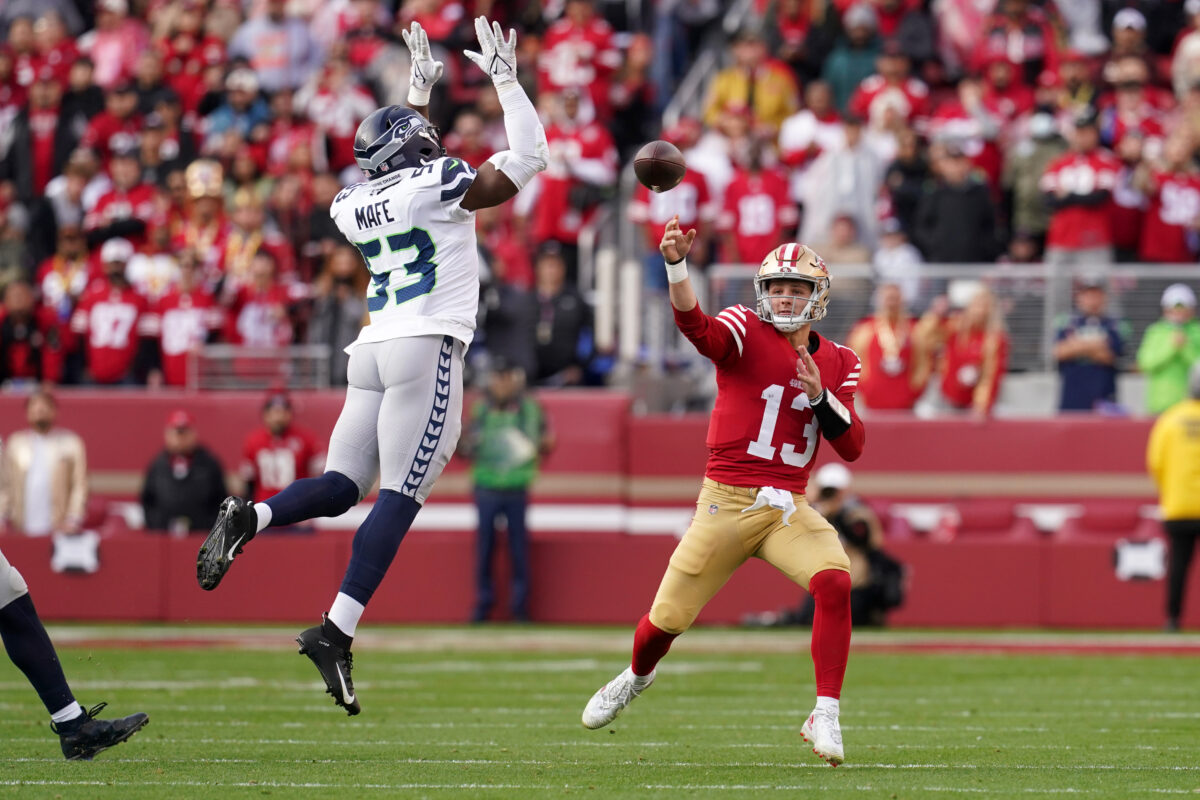 How Brock Purdy short-circuited the Seahawks’ defense with deep throws