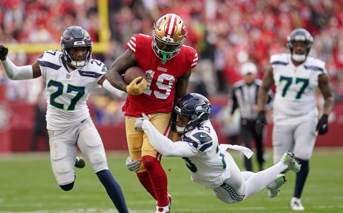 49ers outscore Seahawks 25-6 after Johnathan Abram’s dirty tackle of Deebo Samuel