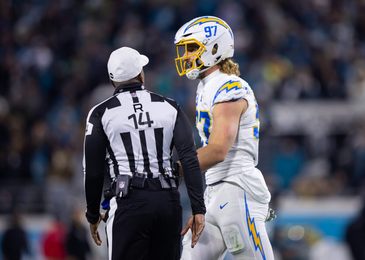Chargers’ Joey Bosa fined for unsportsmanlike conduct, criticizing officials