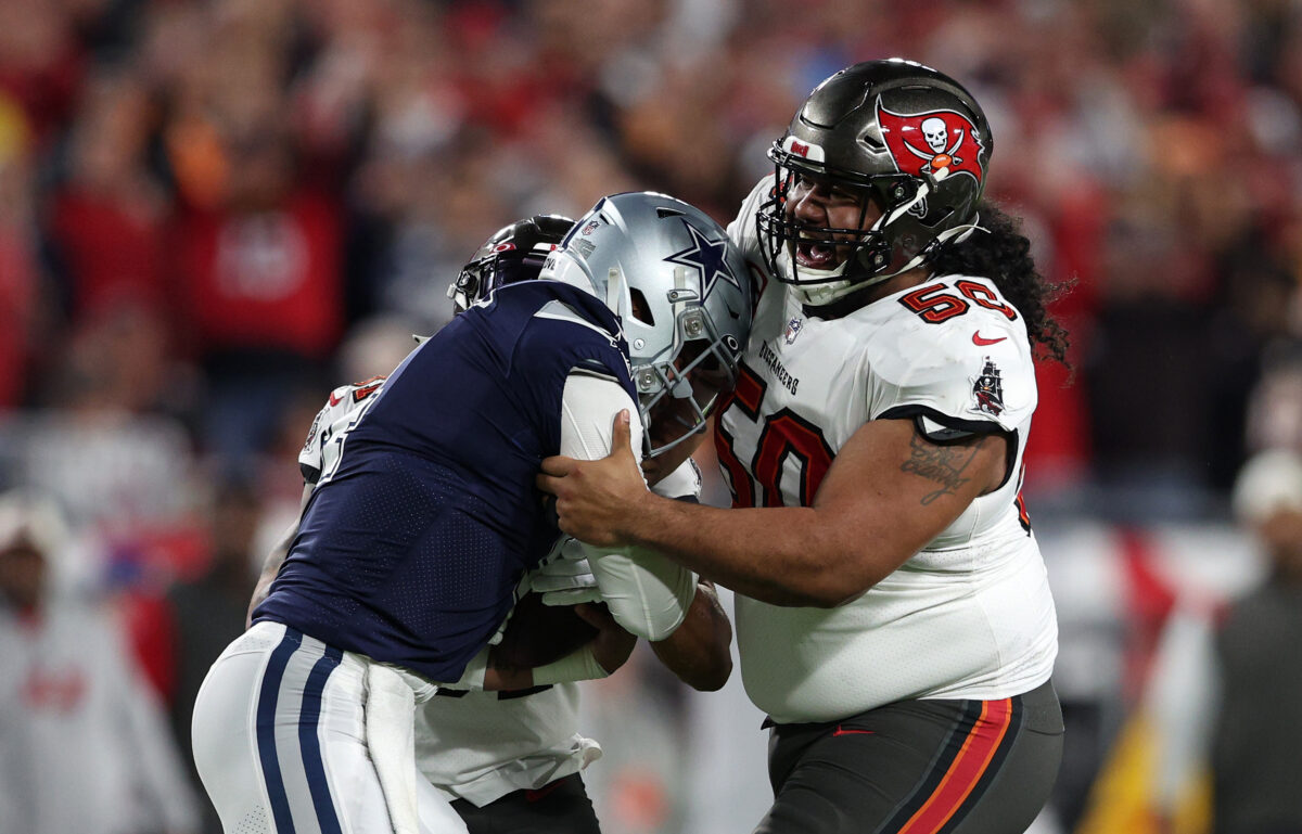 WATCH: Bucs DL Vita Vea mic’d up for wild-card game vs. Cowboys