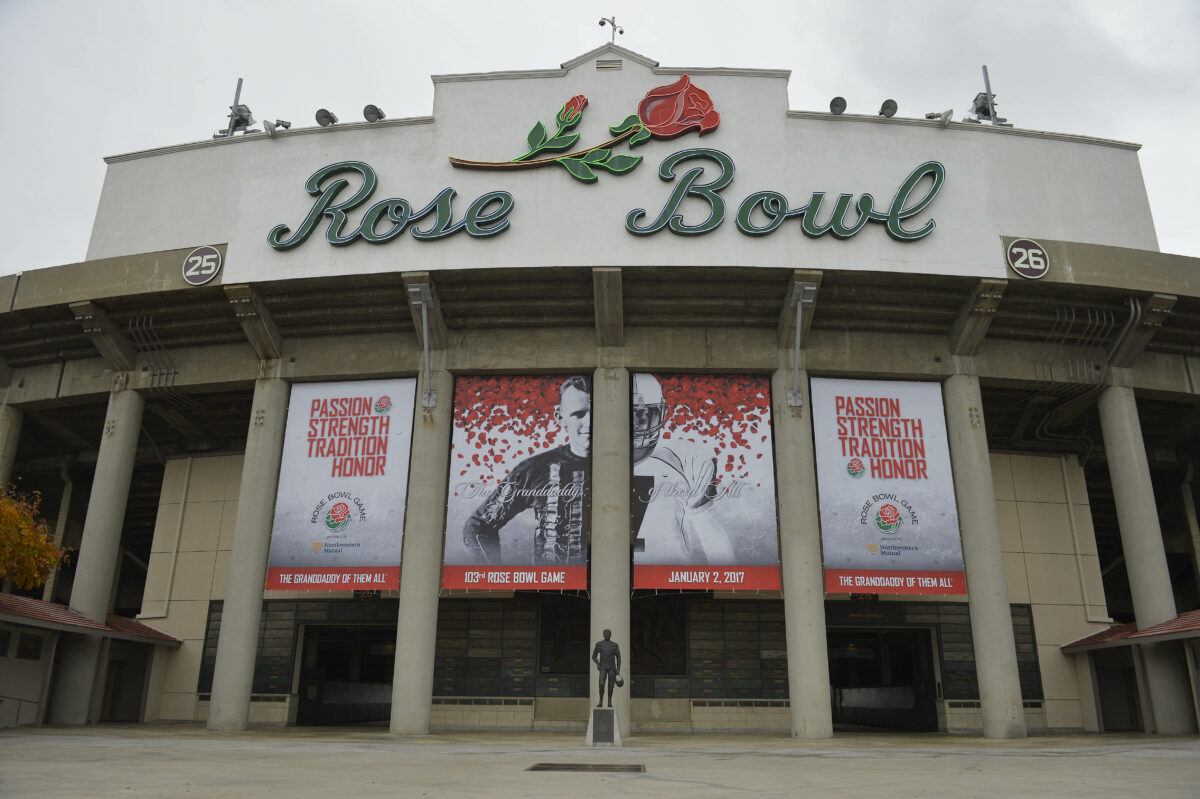 Social buzz leading up to the Rose Bowl
