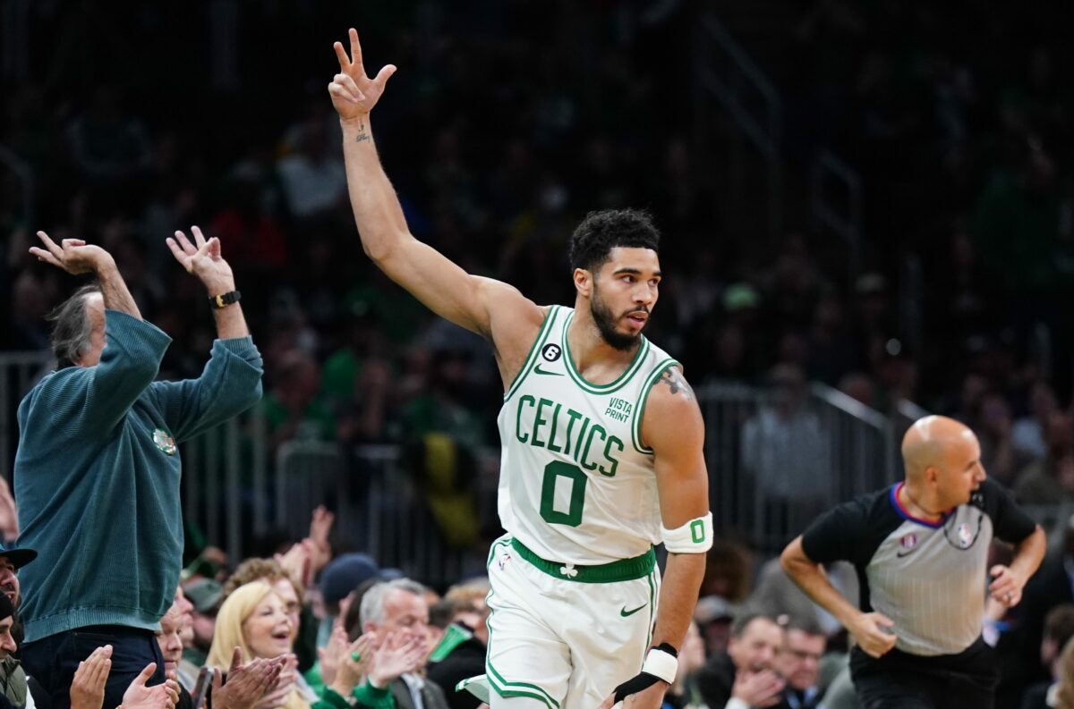 Jayson Tatum said the images of his signature shoe floating around the internet are ‘not necessarily exactly how they look’