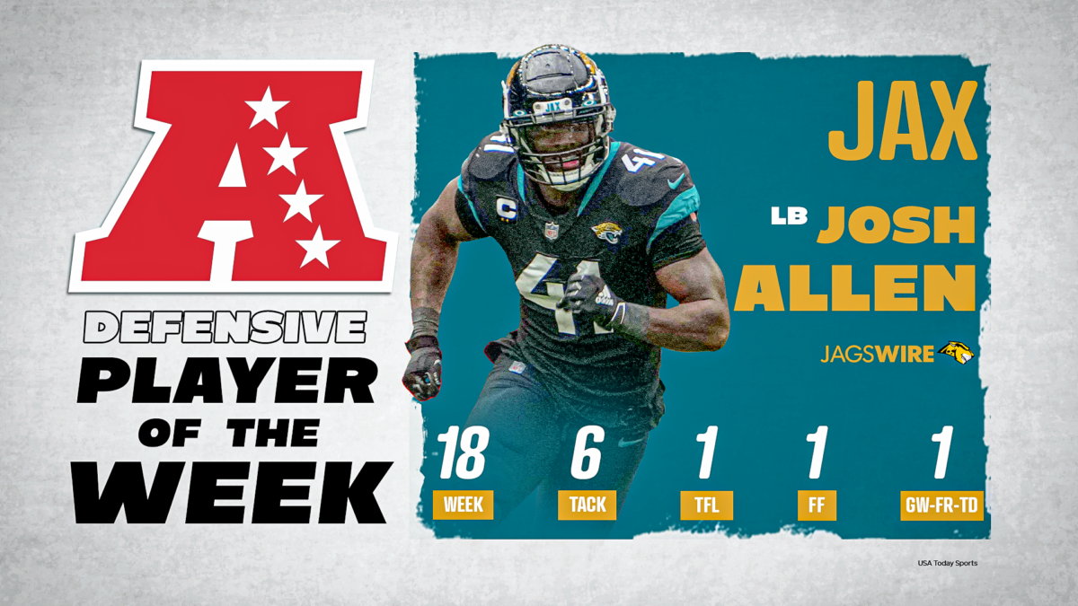 Josh Allen named AFC Defensive Player of the Week