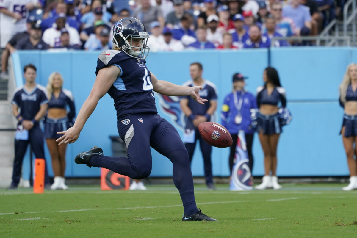 Titans’ Ryan Stonehouse vying for two more NFL records